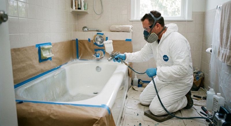 Bathtub Resurfacing project example